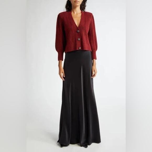 L’agence Talullah Jeweled Button Cardigan L - Picture 3 of 9